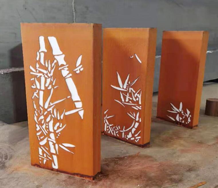 翁源锈钢板灯箱
